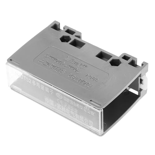 VILLFUL 1 6 Terminal Block PLC Training Kit Block Assembly Rail Connector Terminal PLC Amplifier Board Terminal Wire Connectors Flush Drywall Receptacle Mount Fuse Block Silver Aluminum