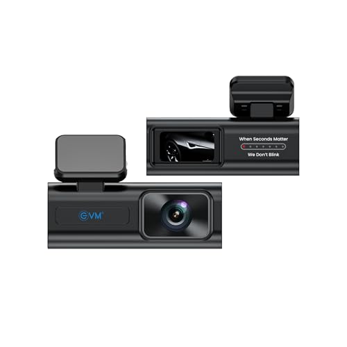 Image of EVM Dash Cam Full HD 1080P | Car Dash Camera with WiFi | 120 Wide Angle | Loop Recording | G-Sensor | App Control | Type-C | 1 Year Warranty (EVM-DCAM-01)