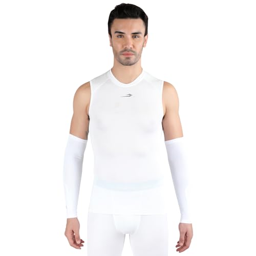 Image of DSC Men's Solid Sando Compression (DSMPS319-L Off Whit L)