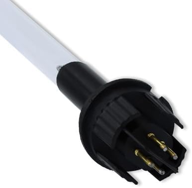 Close-up of the UV bulb base with pins