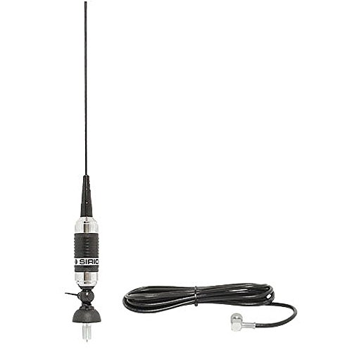 PNI 1719 CB-Antenne Sirio Carbonium 27 113 cm Lang, Kabel Inklusive Code 2204106.02, Schwarz