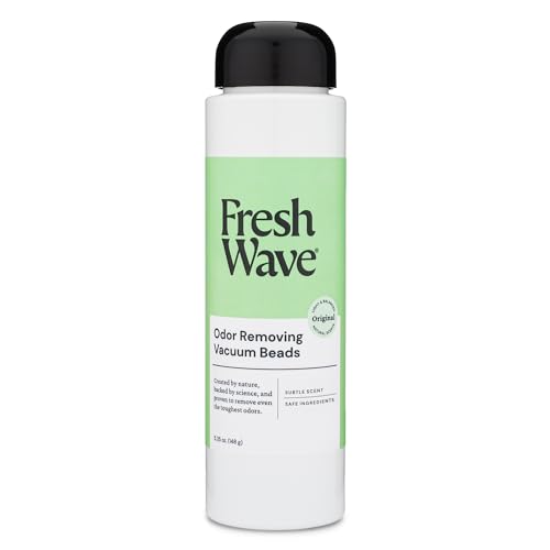 Fresh Wave Vacuum Odor Eliminating & Deodorizer Beads, 5.25 oz. - Safer Odor Relief, Natural Plant-Based Odor Eliminator, Odor Absorbers for Home, Keeps Vacuum Fresh Between Uses