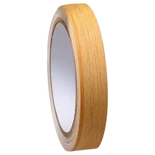 LKXHarleya Wood Grain Edge Banding, 0.47"x 393.7" Decorative Self Adhesive Tape for Home Refurbishment Cabinets Seams Repair Door Frames Wall, Natural