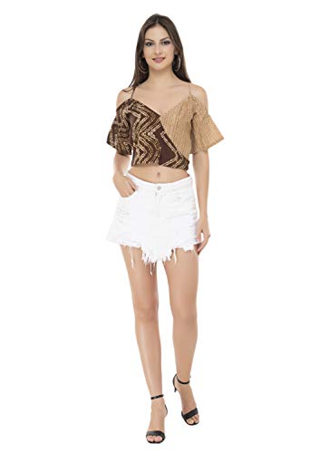 Image of KATYAL'S COUTURE Womens Regular Top Multicolor