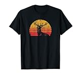 Photo Gallery vintage stag buck deer - maglietta da caccia in stile retrò maglietta Photo Gallery vintage stag buck deer - maglietta da caccia in stile retrò maglietta