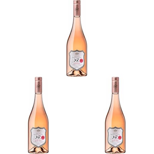 XR Rosé de Marqués de Riscal - Denominación de Origen Calificada Rioja, Vino Rosado, Variedad Tempranillo, 24 meses en barrica, Botella individual de 750 ml (Paquete de 3)