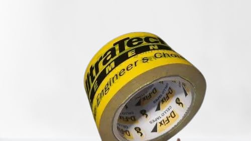 Image of Yellow Ultratech Adhesive Tape | Shuttering tape | Bopp Tape (100 Meter Length) Width 2.5 inch | Pack of 5 Piece