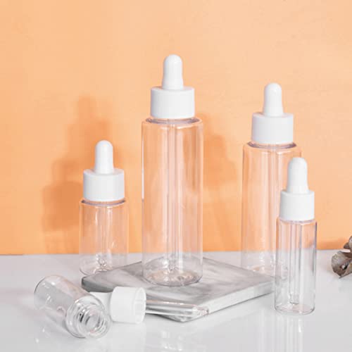SEWACC Laboratório de 4 Peças Com Conta-Gotas Aromaterapia Transparente Viagem Recipientes Essenciai