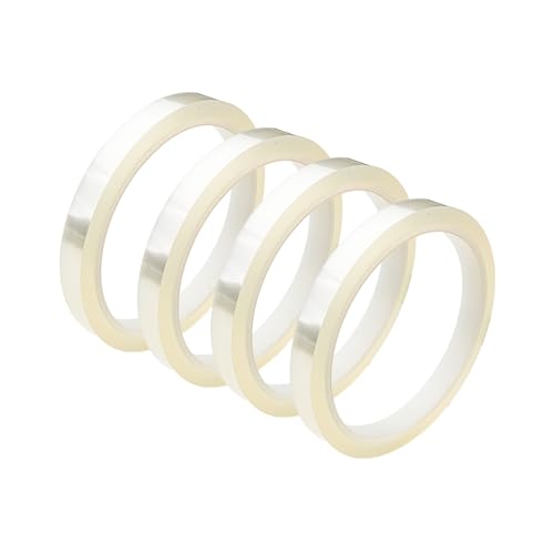 4 Rolls Heat Transfer Tape 0.2in x 100ft (5mm x 30m), Clear for Heat Press