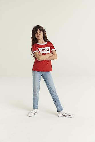 Levi's Little Girl's Batwing T-Shirt Shirt, Chinese red, 5 - image 3