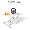 GREENSAPPIRE Height-Adjustable Standing Desk Converter – 81cm Wide Tabletop Workstation for Dual Monitors with Spacious Keyboard Tray (White) #5