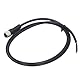 LiebeWH 4 polig Luftfahrt Buchse Elektrokabel M12 Steckverbinder 22AWG 1M Luftfahrt Sensorkabel mit PVC Ummantelung für die Industrie