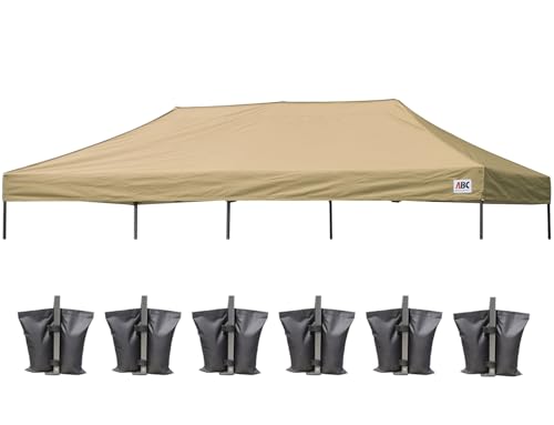 Image of ABCCANOPY Replacement Canopy Top for Pop Up Canopy Tent 10x20 Beige