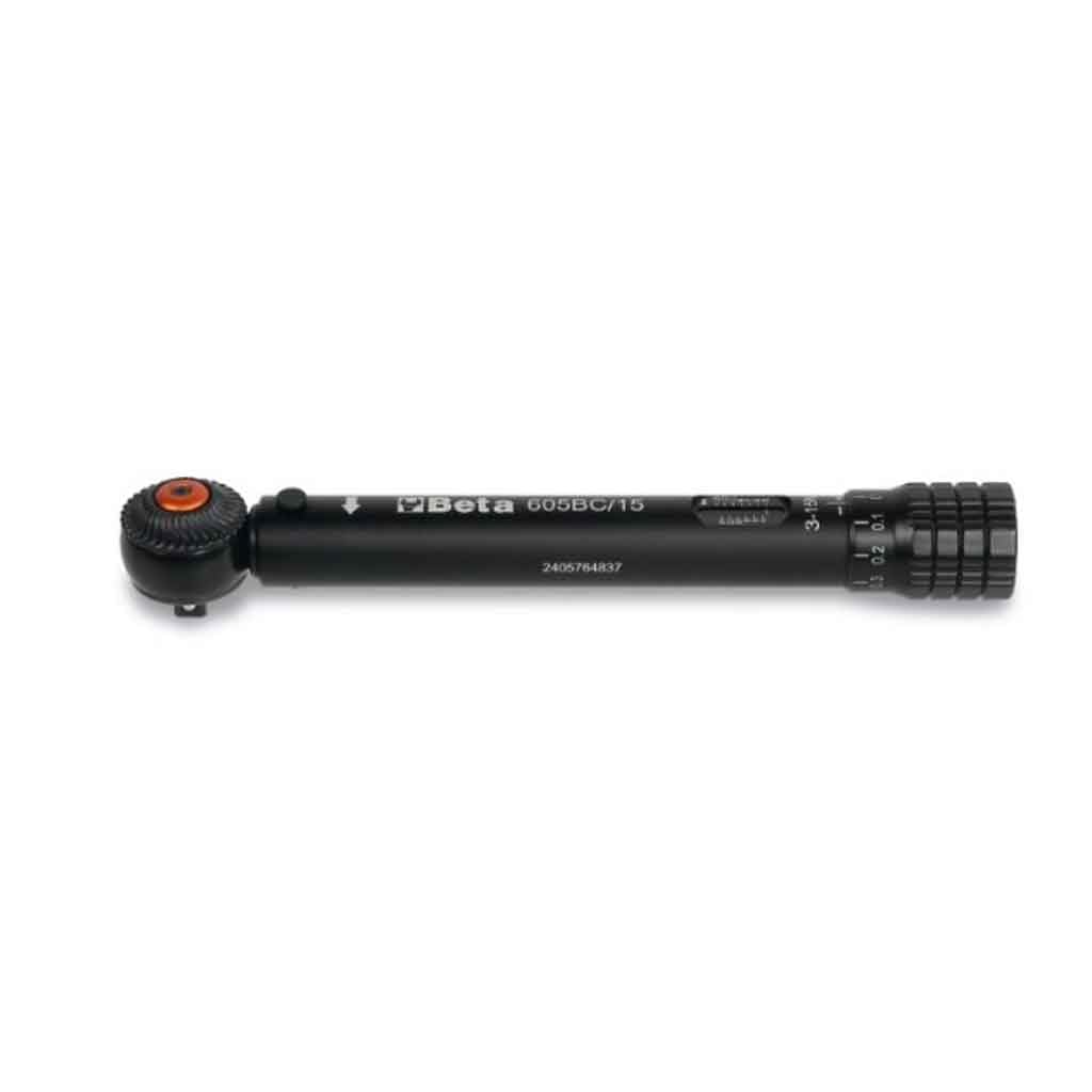 Beta 605BC/15 1/4″ Drive Compact Click Type Torque Wrench 3-15Nm