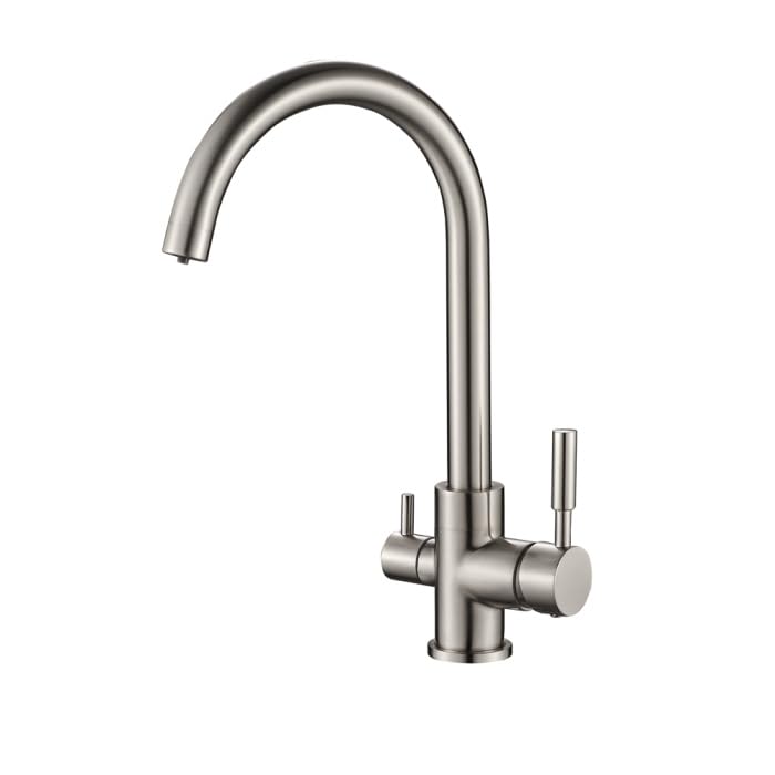 AORA Valeria Inox 3-way stainless steel tap, 360 rotating kitchen tap ...