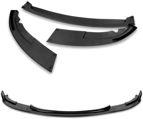3 Pieces Front Bumper Lip Spoiler Splitter Side Body Kit Trim Protection Compatible with 2008-2013 BMW E90 E92 E93 M3, 2009 2010 2011 2012 (Painted Black)