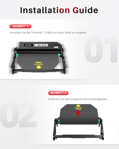 Halloya MLT-R116 Trommel kompatibel mit Samsung MLT-R116 Xpress SL M2835DW M2675FN M2885FW M2825ND M2625D M2875FD M2875FW M2825DW M2675 M2825 - Trommel 9.000 Seiten