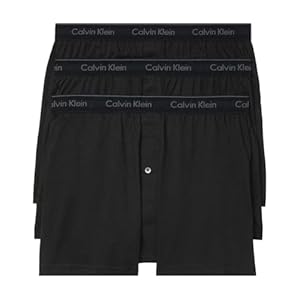 Calvin Klein Calzoncillos de punto clásicos de algodón para hombre, paquete de 3