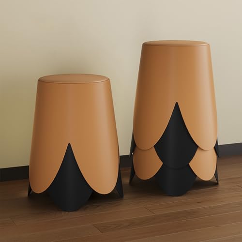 Juego de 6 Taburetes Apilables con Acento, Sillas Comedor Modernas, Diseño Moderno, No Requiere Ensamblaje para Cocina, Comedor, Tocador, Entrada, Uso en Restaurante(Brown,6PCS)