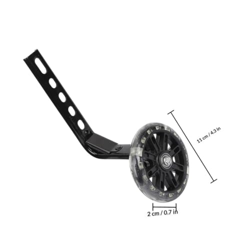 Ruedas de Entrenamiento para Bicicleta GAROZATION de 12 a 20 pulgadas, Estabilizadoras Auxiliares Resistentes al Desgaste con Función Intermitente, 2 piezas, Negro miniatura 2