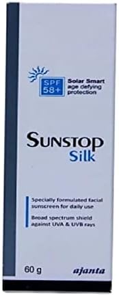 New Sunstop Silk SPF58+ Sunscreen Cream , (60 g)