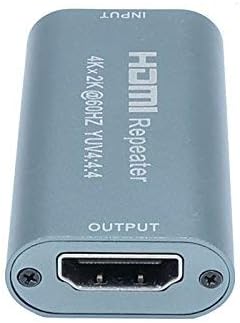 ROCKSOUL 4K2K 1080P 3D HDMI 2.0 /HDCP2.2/YUV4:4:4 Repeater Signal Amplifier Booster Adapter Extender Up to 25m Range Transmission Distance 18Gbps