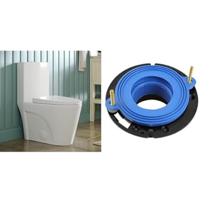 DeerValley Elongated Toilet with Fluidmaster Better Than Wax Toilet Seal