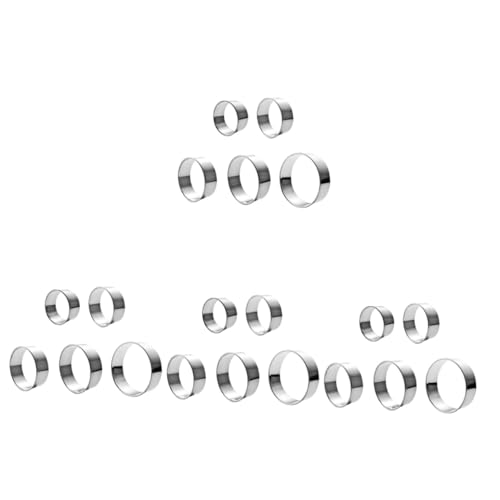 ABOOFAN 4 Sets Multi-function Cake Mold Reusable Mousse Mold Non-stick Baking Tool Mousse Ring Kitchen Baking Tool