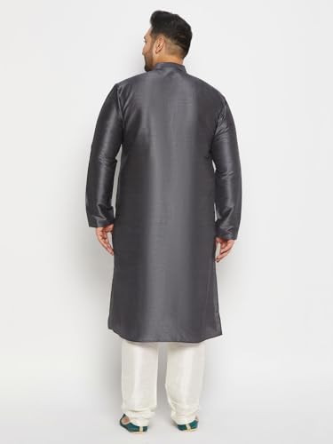 Image of Vastramay Plus Men's Silk Blend Kurta Pyjama Set
