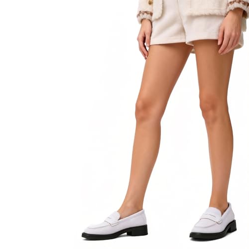 Image of Loafers for Women, Classic Penny Slip On Flat Dress Shoes