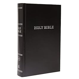 KJV, Pew Bible, Large Print, Hardcover, Black, Red Letter, Comfort Print: Holy Bible, King James Version Hardcover – Large Print, July 11, 2017