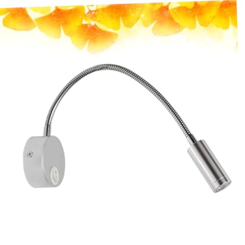 Lampe de lecture LED murale encastrable luminaire de chevet chaud orientable argent