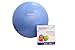 SanctbandGymball - Palla da Ginnastica Fit Ball Anti-Scoppio e Resistente - Ideale per allenamenti in casa o palestre - Yoga, Pilates o Esercizi di Forza (Azzurro) 75cm