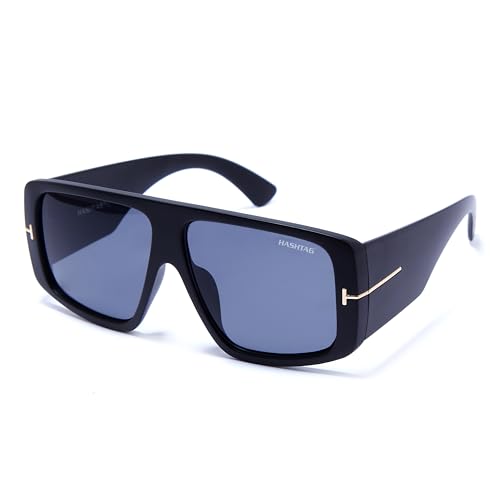 HASHTAG EYEWEAR Polarized Sunglasses | Full Rim Oversized Square ...