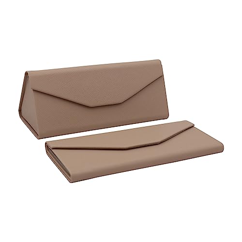Image of Real Sic Glasses Case for Men and Women - Magnetic Folding Hard Shell Sunglass Holder - Inspired by Solid Color