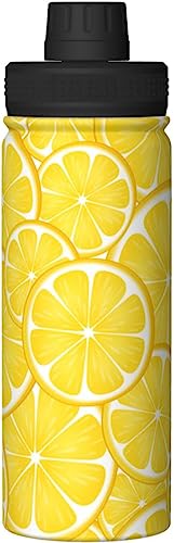 レモン 果物 夏 黄色 アニメ 水筒 真空断熱 保温 保冷 スポーツボトル 人気 ステンレスボトル スポーツ飲料対応 漏れない 直飲み530ml 男の子 女の子 おしゃれ 大人 子供 グッズ キャラクター 雑貨 zj116