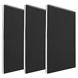 PINGEUI 3 Pack A3 Spiral Bound Sketchbook, A3 Sketch Book 160gsm Drawing Pad, 30 Sheets/60 Pages, Black Hardback Sketch Book for Sketching, Portrait