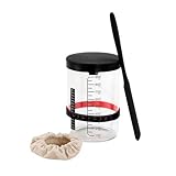 Photo Gallery kanlvu barattolo per lievito kit con coperchio in silicone contenitore in vetro, barattoli per lievito forniture per la cottura set di barattoli accessori per la panificazione(e) Photo Gallery kanlvu barattolo per lievito kit con coperchio in silicone contenitore in vetro, barattoli per lievito forniture per la cottura set di barattoli accessori per la panificazione(e)