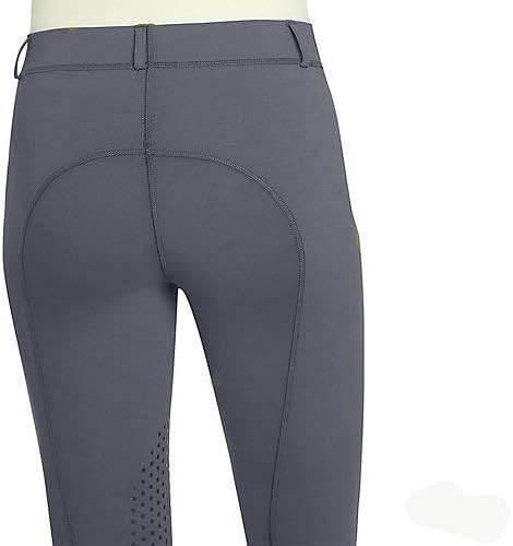 Ovation Ladies Aerowick GripTec Knee Patch Tight, Color: Grey, Size: XL (32)