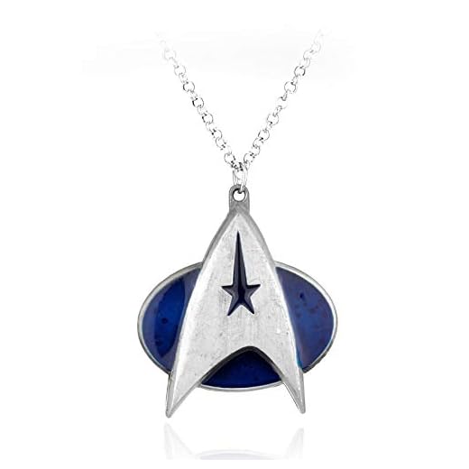 Luunay Film Et Télévision Autour du Collier Star Trek Collier Pendentif en Forme De Logo Star Trek Chaîne De Chandail