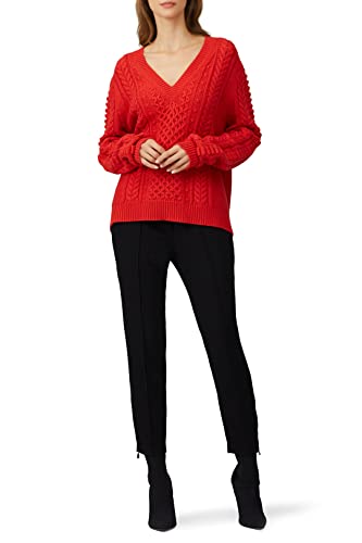 Jason Wu Rent The Runway Pre-Loved Red Cableknit Wool Sweater