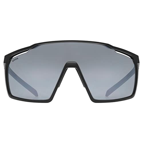 Uvex mtn Perform - Sports Sunglasses for Men and Women - Anti-Fog Technology - Comfortable & Non-Slip - Black Matt/Silver - One Size - Image 2