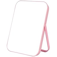 OSDUE Makeup Mirror, 17.5 * 24cm Foldable Desktop Vanity Mirror Portable Rectangular Makeup Travel Mirrors with Stand for Office Desk,Vanity Table, Travel, Camping