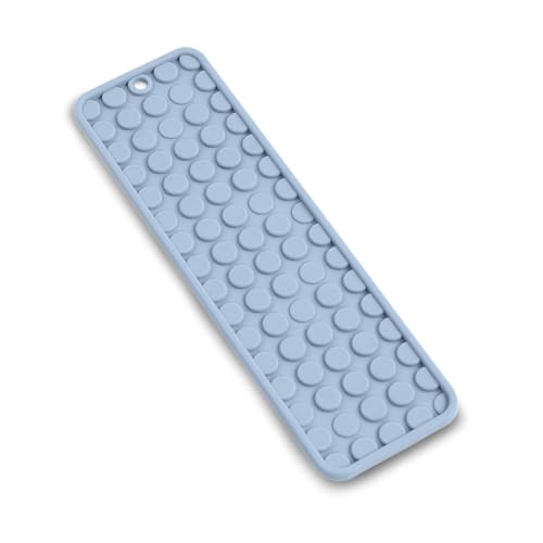 madesmart Silicone Heat Mat, Heat-Resistant Silicone Pad for Straighteners & Curling Irons, Protects Vanity & Countertops, Blue