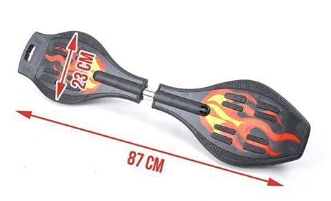 Image of Heavy Duty Wave Board, Skating Purpose 4 Wheel Skate Board for Boys and Girls (MC Laren 24 inch) (Dodge Cars 17 inch) (waveboard (Black))