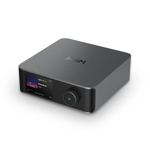 WiiM Ultra Music Streamer & Digital Förförstärkare | 3,5' Pekskärm, Kompatibel med Chromecast & Alexa, Streama Spotify, Amazon Music, Tidal & Mer | HDMI ARC, Phonoingång & Hörlursutgång (Space Gray)