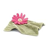 Jellycat Fleury Gerbera Pink Flower Soother, 13.5 inches - Security Blanket & Lovey for Babies - Baby Gift