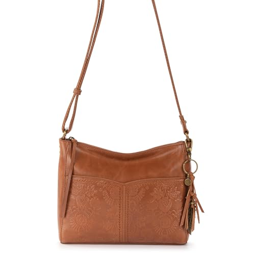 Image of The Sak Alameda Leather Crossbody Purse - Leather Women's Handbag for Everyday & Travel - Cross Body Bag With Zipper