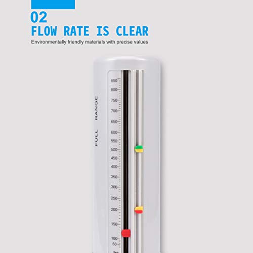 POPETPOP Testador de Capacidade Pulmonar Espirômetro Portátil Medidor de Velocidade de Pico de Fluxo