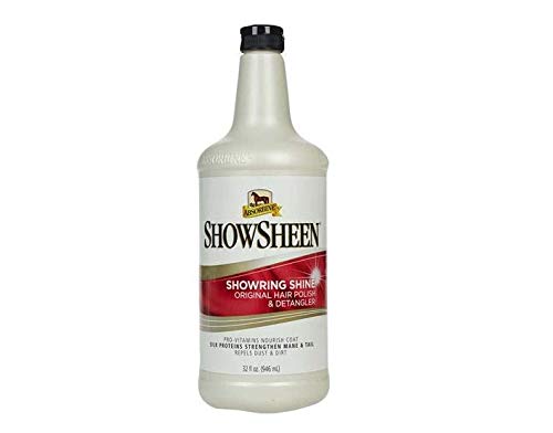 Absorbine Show Sheen Vernis à Cheveux et démêlant, Mixte, 5245, Blanc, 3.8 Litre